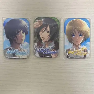 진격의 거인 마루카쿠 캔뱃지 엘렌 미카사 아르민