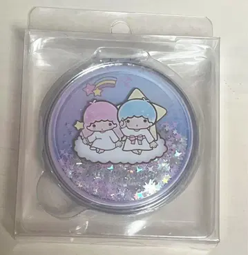 키키라라 2면 거울 돋보기 포함 홀로그램 컴팩트 리틀트윈스타