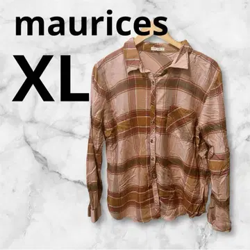 maurices XL 긴팔 체크 셔츠