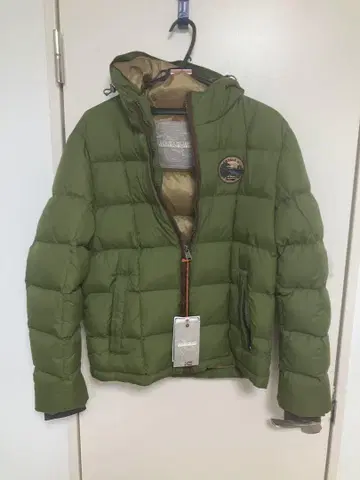NAPAPIJRI 후드 부착 다운 자켓 M 올리브 그린