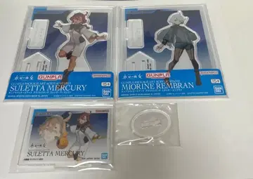 수성의 마녀 아크릴 스탠드 슬레타 미오리네 건담 프라모델 패키지 아트