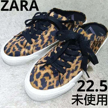 새상품 ZARA 애니멀 그로그 스니커즈 22.5 레오파드