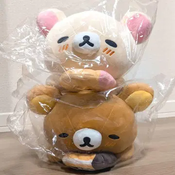 리락쿠마&코리락쿠마 미스터도넛 콜라보 도넛 푹신푹신 쿠션