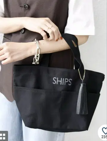 [미사용 새상품] ships 태슬 포켓 토트백