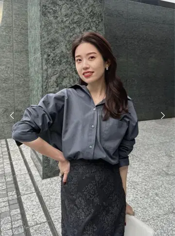 아뉴앙스 스탠다드 셔츠 그레이