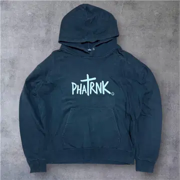 PHATRNK 후드 부착 후드티 블랙