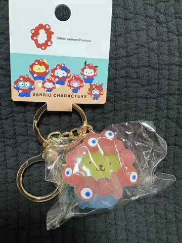 만박 미야쿠미야쿠 산리오 클리어 컬러 폼폼푸딩 키링