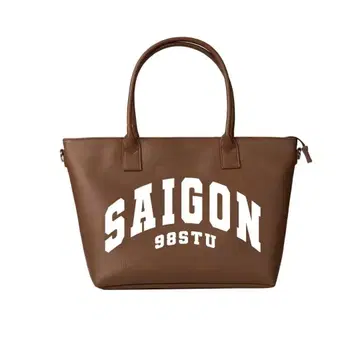 SAIGON 98STU 브라운 토트백