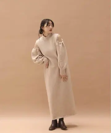 muget  리본 니트 op