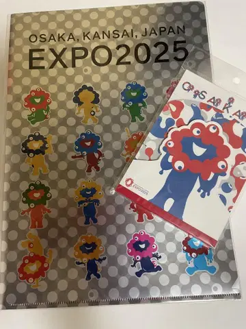 미야쿠미야쿠 EXPO 2025 메탈릭 클리어 파일 & 3단 메모장