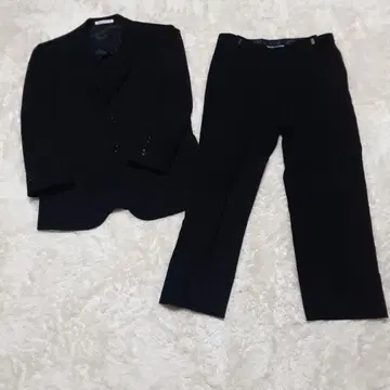 칸사이 야마모토 블랙 포멀 싱글 수트 관혼상제