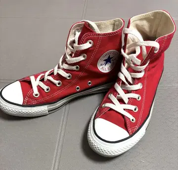 CONVERSE ALL STAR 레드 하이컷 스니커즈