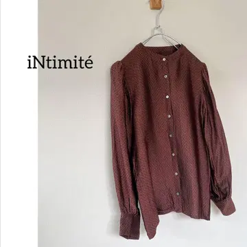 INTIMITE 앙티미테 큐프라 자카드 셔츠