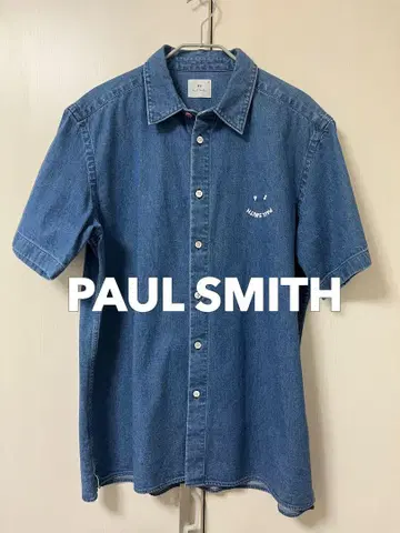 [컨디션 최상] PS paul smith HAPPY 반팔 데님 셔츠