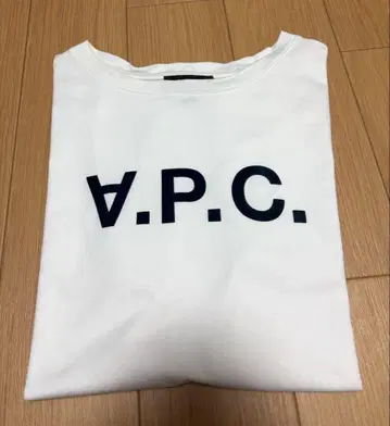 A.P.C. 로고 반팔 T셔츠 화이트 M