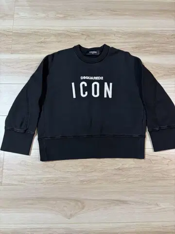 DSQUARED2 디스퀘어드 블랙 ICON 자수 맨투맨 트레이닝복