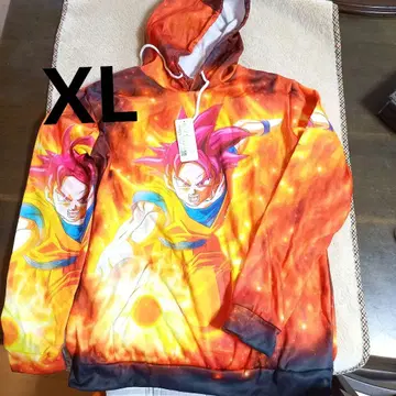 후드티 드래곤볼 오렌지 계열 속기모 XL