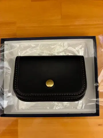 빈티지 웍스 블랙 가죽 미니 지갑