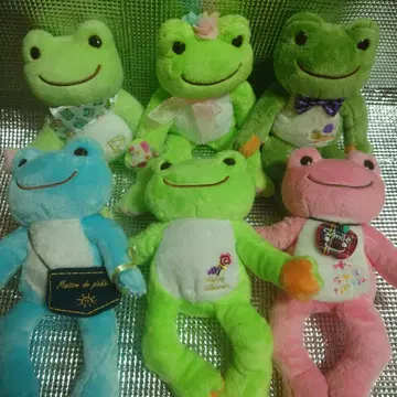 개구리 픽셀 봉제 인형 세트