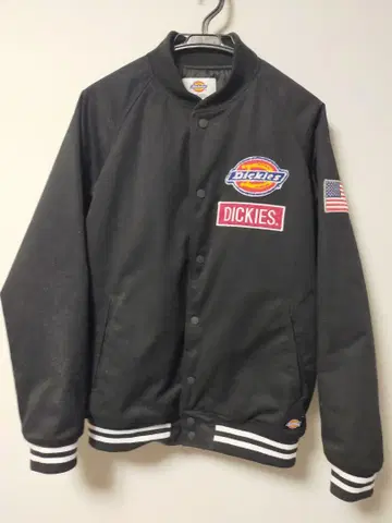 Dickies 블랙 바시티 자켓