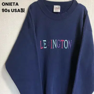90s USA제 ONIETA LEXINGTON 맨투맨 자수 로고