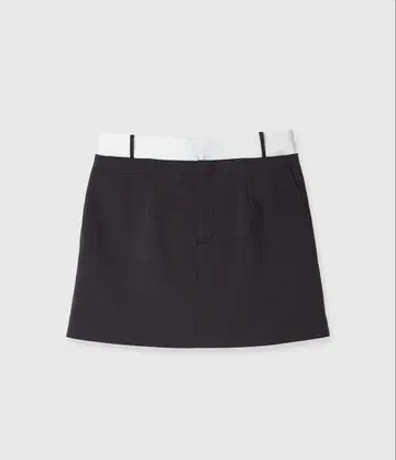 아뉴앙스 셔츠 벨트 미니 스커트