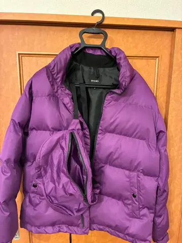 BEAMS 퍼플 다운 자켓