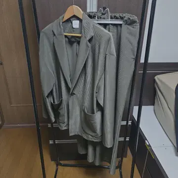 Lui's 코드 피케 자켓 코드 피케 팬츠 루이스 카키 셋업