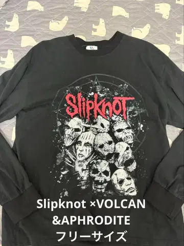 Slipknot x VOLCAN &APHRODITE 롱T 블랙 슬립낫