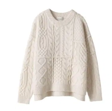 CLANE PATCH WORK CABLE KNIT