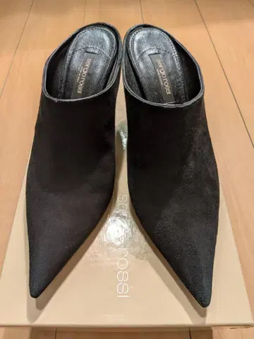 sergio rossi 블랙 뮬 하이힐