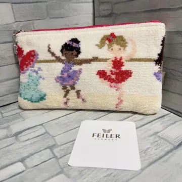 [ 미사용 ] 페이러 FEILER 발레리나 패턴 발레 패턴 파우치