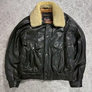 y2k leatherflight jacket D'HOMME A HOMME