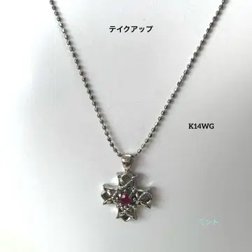 TAKE-UP 테이크업 K14WG 초커 목걸이 루비