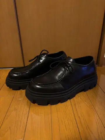 ZARA 모크토 드레스 슈즈 (28.5cm) 트랙 밑창 블랙
