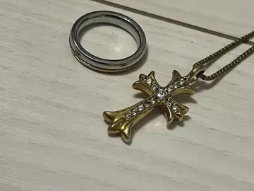 남성용 크로스 목걸이 반지 묶음 판매
