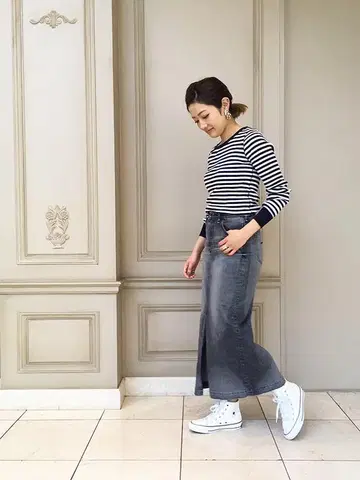 [ 새상품 미사용 ] HYKE의 리브 롱 슬리브