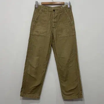 새상품급 orslow 베이커 퍼티그 팬츠 S 베이지 카키