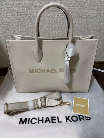 MICHAEL KORS 화이트 토트백
