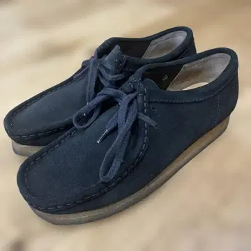 클락스 왈라비 로우 컷 블랙 스웨이드 UK6.5 25.5cm