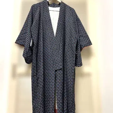 코몬 기모노 네이비 컬러풀 무늬 10