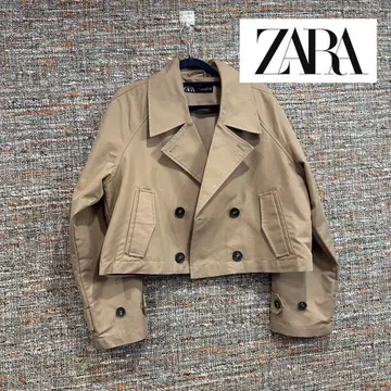 ZARA 베이지 숏 트렌치코트 M