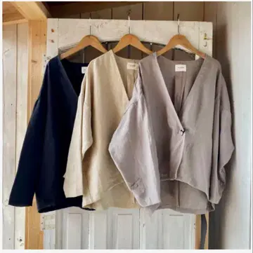 YURK 유르크 린넨 자켓 그레이