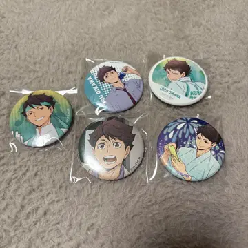 하이큐 아오바죠사이 오이카와 토오루 캔뱃지 묶음 판매