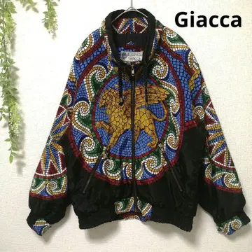 자카 스포르트 Giacca Sport 나일론 자켓 모자이크 패턴
