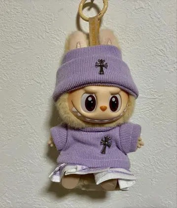 labubu 라부부 인형 옷 보라색 3종 세트