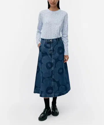 마리메꼬 마리데님 데님 스커트 36 marimekko