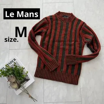 레어! [ LE MANS ] 보더 니트 앤티크 빈티지