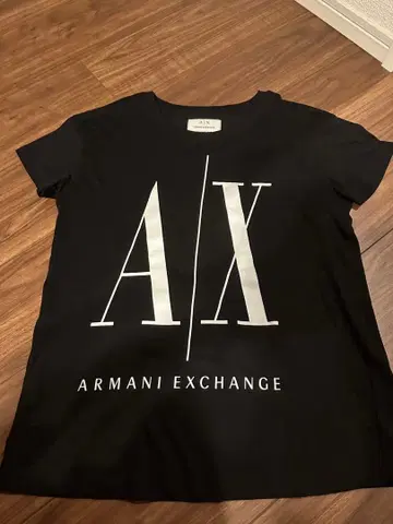 Armani Exchange 블랙 T셔츠 XS