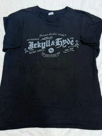 Jekyll & Hyde T셔츠 HYDE LIVE 2020 2XL 사이즈
